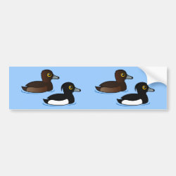 Tufted Duck Pair Bumper Sticker