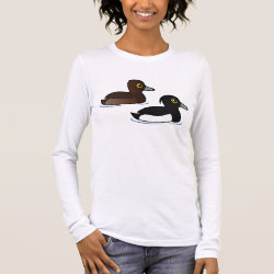 Tufted Duck Pair Women's Bella+Canvas Long Sleeve T-Shirt