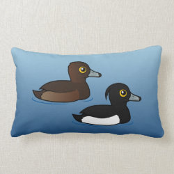 Tufted Duck Pair Throw Pillow Lumbar 13