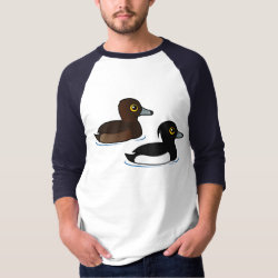 Tufted Duck Pair Men's Basic 3/4 Sleeve Raglan T-Shirt