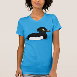 Swimming Tufted Duck Women's American Apparel Fine Jersey Short Sleeve T-Shirt