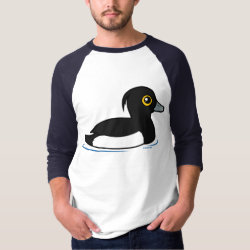 Swimming Tufted Duck Men's Basic 3/4 Sleeve Raglan T-Shirt