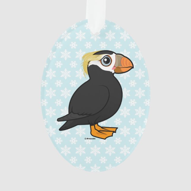 Birdorable Tufted Puffin Ornament (Back)