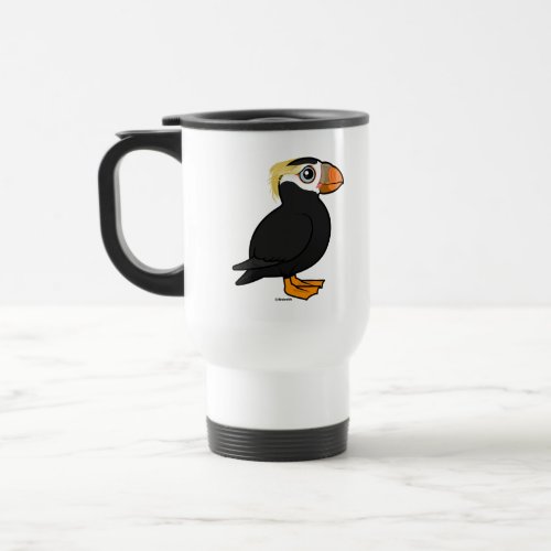 Cute Tufted Puffin Drinkware by Birdorable