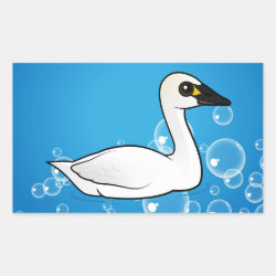 Tundra Swan Rectangle Sticker