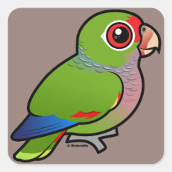 Birdorable Vinaceous Parrot Square Sticker