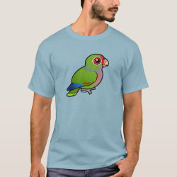 Birdorable Vinaceous Parrot Men's Basic Dark T-Shirt