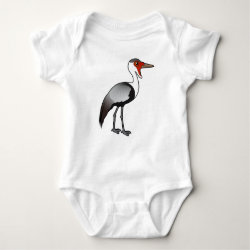 Wattled Crane Baby Jersey Bodysuit