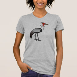 Wattled Crane Women's American Apparel Fine Jersey Short Sleeve T-Shirt