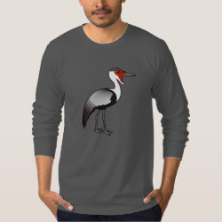 Wattled Crane Men's American Apparel Fine Jersey Long Sleeve T-Shirt