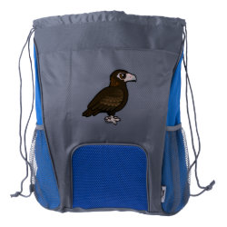 Wedge-tailed Eagle Drawstring Backpack with Bottle Holders