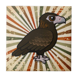 Wedge-tailed Eagle Small Ceremic Tile (4.25