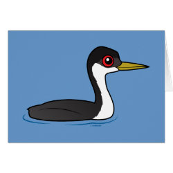 Birdorable Western Grebe Greeting Card