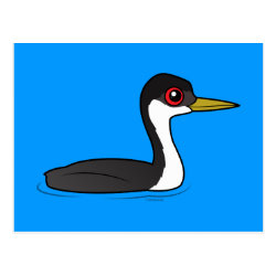 Birdorable Western Grebe Postcard