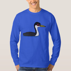 Birdorable Western Grebe Men's Basic Long Sleeve T-Shirt