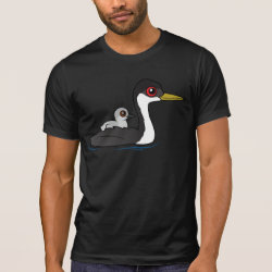 Western Grebe with chick Men's Alternative Apparel Basic Crew Neck T-Shirt
