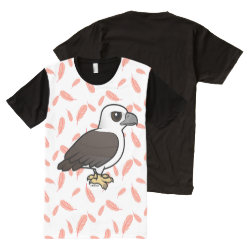 White-bellied Sea Eagle Men's American Apparel All-Over Printed Panel T-Shirt