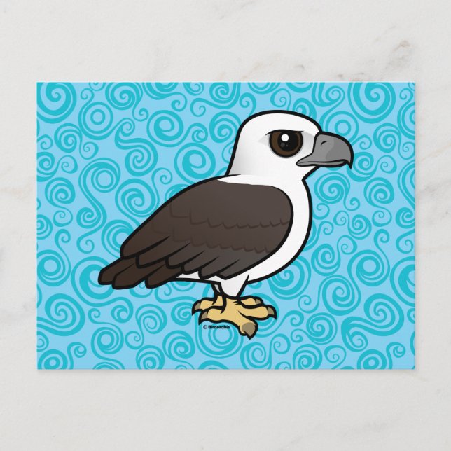 Birdorable White-bellied Sea Eagle Postcard (Front)