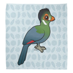 White-cheeked Turaco Bandana