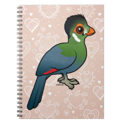 White-cheeked Turaco Photo Notebook (6.5