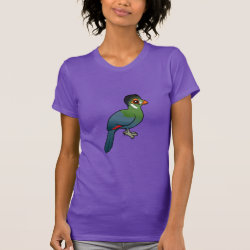 White-cheeked Turaco Women's American Apparel Fine Jersey Short Sleeve T-Shirt