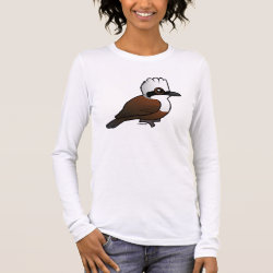 White-crested Laughingthrush Women's Basic Long Sleeve T-Shirt