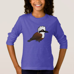 White-crested Laughingthrush Girls' Basic Long Sleeve T-Shirt