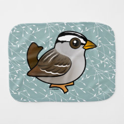 White-crowned Sparrow Burp Cloth