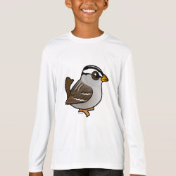 White-crowned Sparrow Women's Bella+Canvas Jersey V-Neck T-Shirt