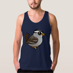 White-crowned Sparrow Men's American Apparel Fine Jersey Tank Top