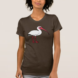 White Ibis Women's American Apparel Fine Jersey Short Sleeve T-Shirt