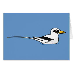 White-tailed Tropicbird at rest Greeting Card