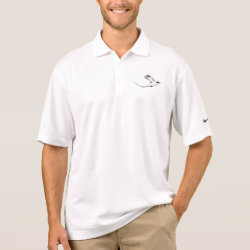 White-tailed Tropicbird in flight Men's Nike Dri-FIT Pique Polo Shirt