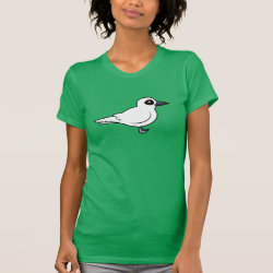 White Tern Women's American Apparel Fine Jersey Short Sleeve T-Shirt