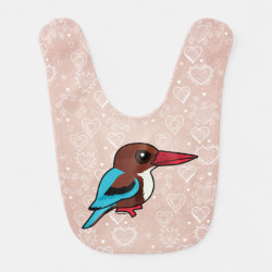White-throated Kingfisher Baby Bib