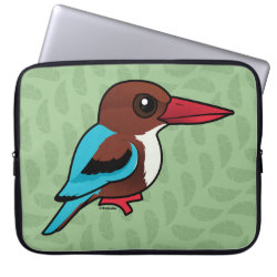 White-throated Kingfisher Neoprene Laptop Sleeve 15
