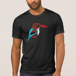 White-throated Kingfisher Men's Alternative Apparel Basic Crew Neck T-Shirt