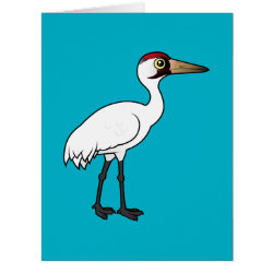 Birdorable Whooping Crane Big Greeting Card