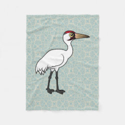 Birdorable Whooping Crane Fleece Blanket, 30