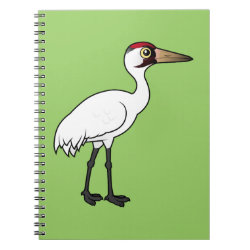 Birdorable Whooping Crane Photo Notebook (6.5