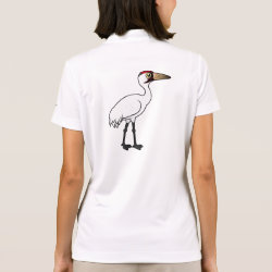 Birdorable Whooping Crane Women's Nike Dri-FIT Pique Polo Shirt