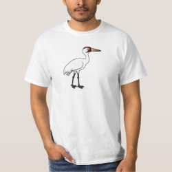 Birdorable Whooping Crane Men's Crew Value T-Shirt