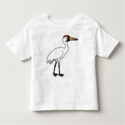 Birdorable Whooping Crane Toddler Fine Jersey T-Shirt