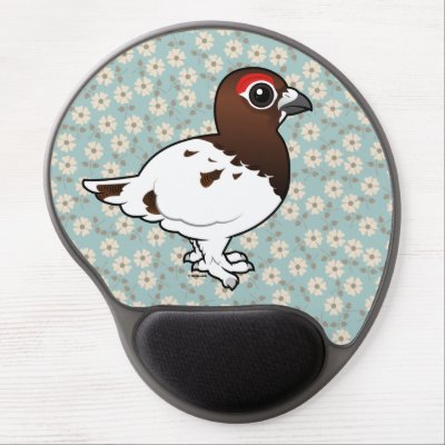 Birdorable Willow Ptarmigan, summer male Gel Mouse Pad