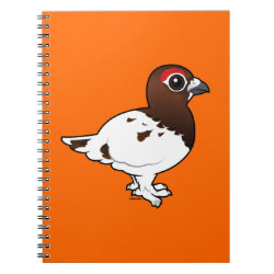 Willow Ptarmigan, summer male Photo Notebook (6.5