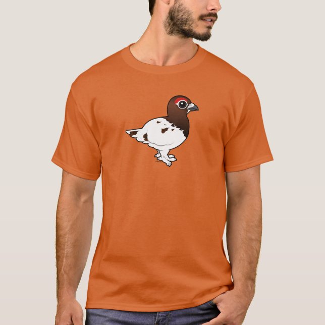 Birdorable Willow Ptarmigan, summer male T-Shirt (Front)