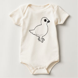 Willow Ptarmigan, winter plumage Infant Organic Creeper