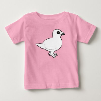 Birdorable Willow Ptarmigan, winter Baby T-Shirt