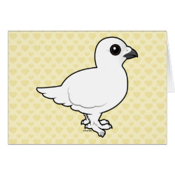 Willow Ptarmigan, winter plumage Greeting Card