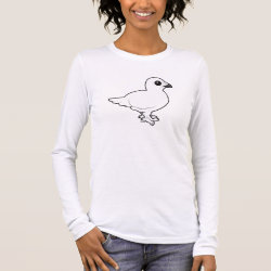Willow Ptarmigan, winter plumage Women's Basic Long Sleeve T-Shirt